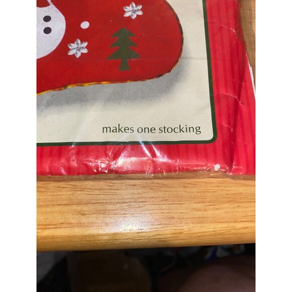 Christmas-House Crafts Snowman Stocking Felt Craft Kit With Pre-Cut Shapes - Picture 3 of 7